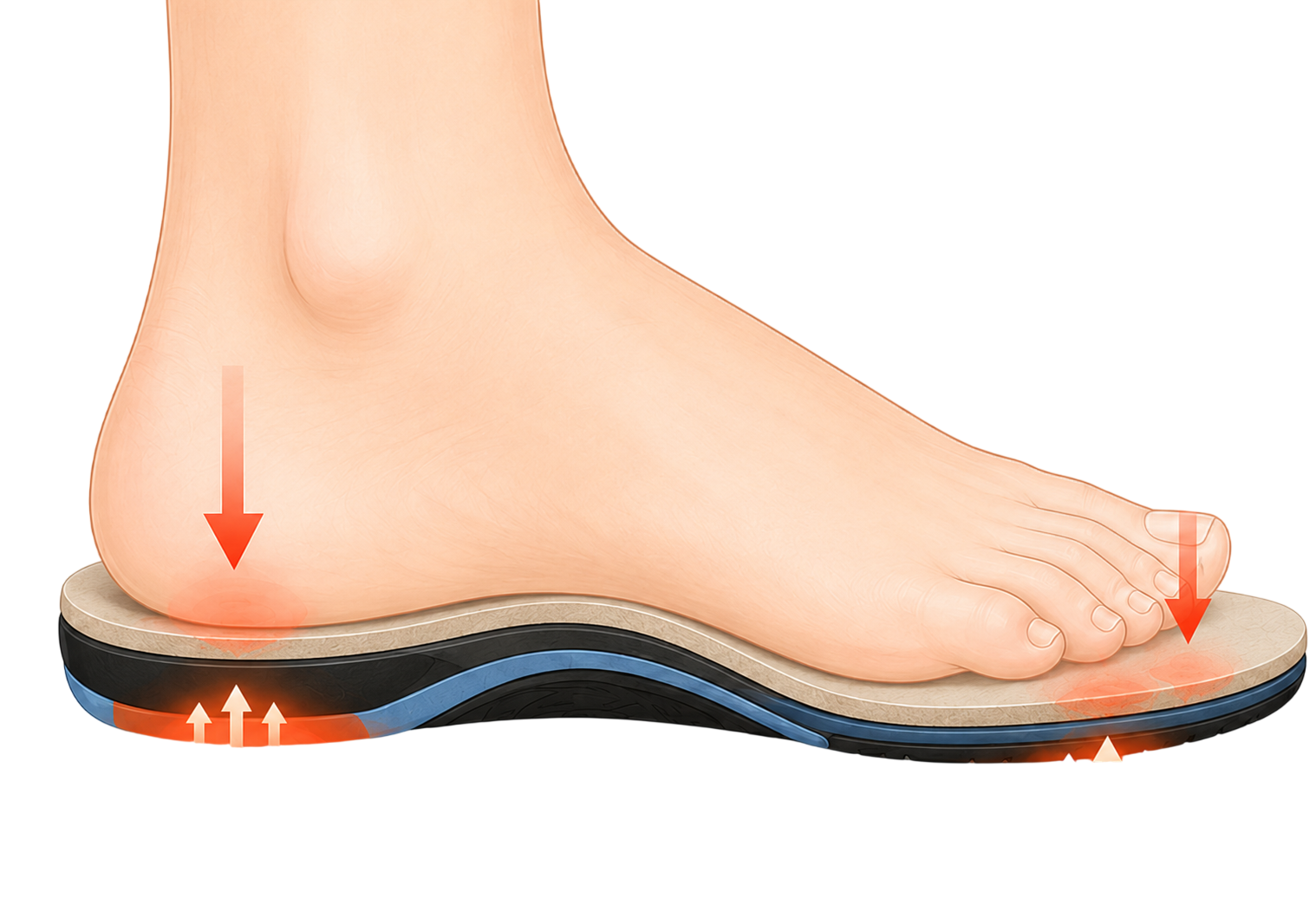 พื้นรองเท้าช่วยลดแรงกระแทกได้อย่างไร (How Insoles Reduce Impact Forces)
