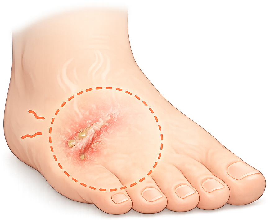 เชื้อราที่เท้า (Athlete's Foot)